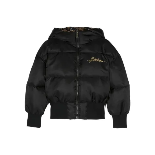 MOSCHINO Хлопковый пуховик Черный Детский
