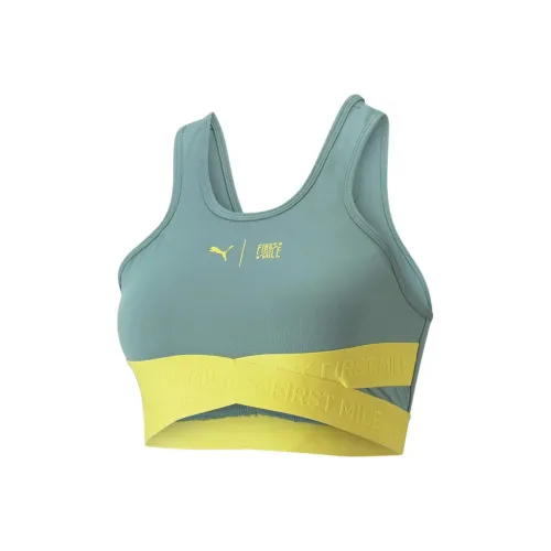 PUMA First Mile High Impact Женские First Mile High Impact Бюстгальтер Спортивное белье Женские Зеленый