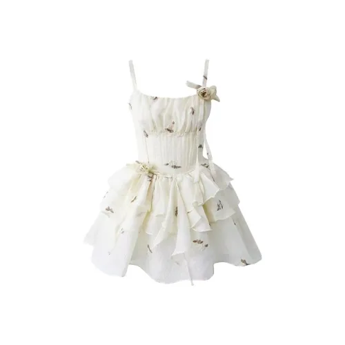 SCCREBEL OFFICIAL Юбка Платье Женское Абрикосовое