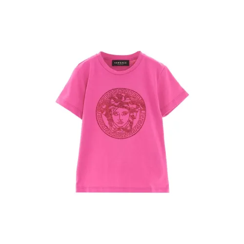 VERSACE T-рубашка VERSACE FW22 розовая детская