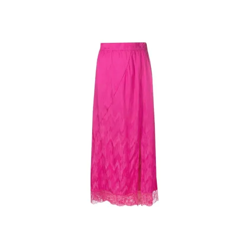 Maje Розовые Женские Повседневные Длинные Юбки
