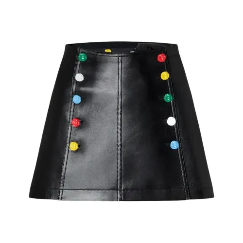 LOUIS VUITTON x Yayoi Kusama Кожаные короткие юбки Женские Черный