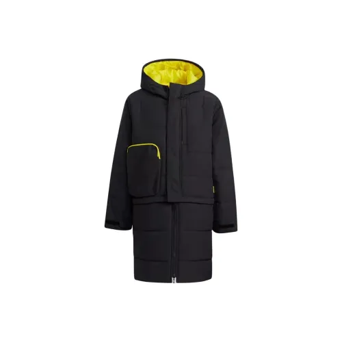 Adidas Хлопковый пуховик черный для подростков