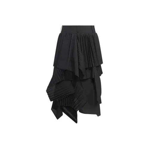 sacai Черная Женская Повседневная Короткая Юбка