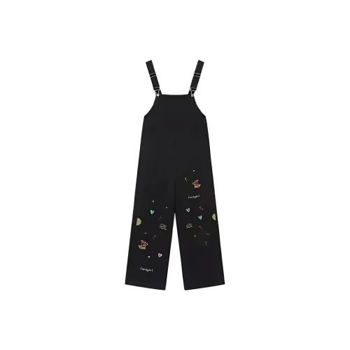 PZGE Черные Женские Комбинезоны