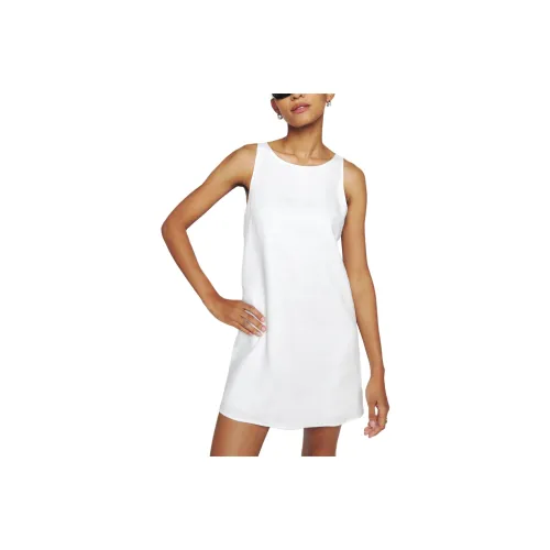 Reformation Jessi Linen Dress Sleeveless Dress Women's White