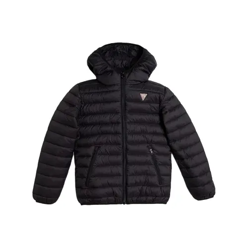 GUESS Хлопковый пуховик Черный Детский