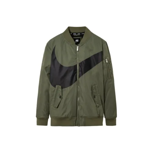 Nike Cotton Down Jacket Серый Оливково-Зеленый Детский