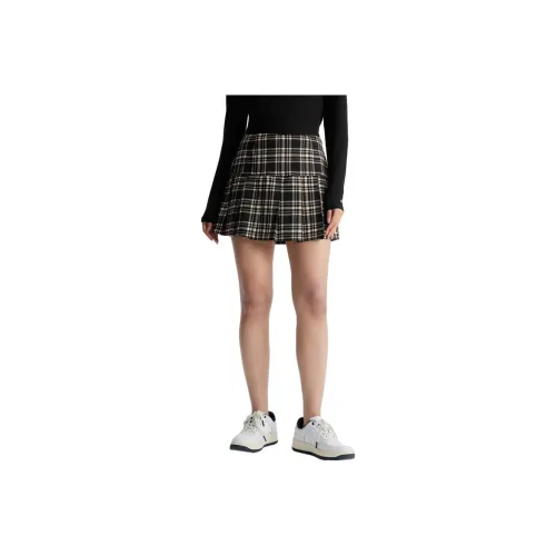 Tommy Hilfiger Черные/Белые Женские Повседневные Короткие Юбки