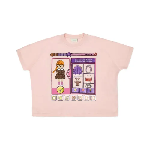 FENDI Розовые Kids T-рубашки