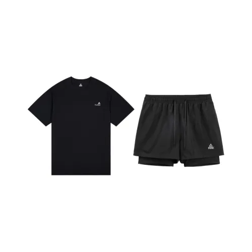 PEAK Повседневная спортивная одежда Унисекс Двухкомпонентный комплект Черный