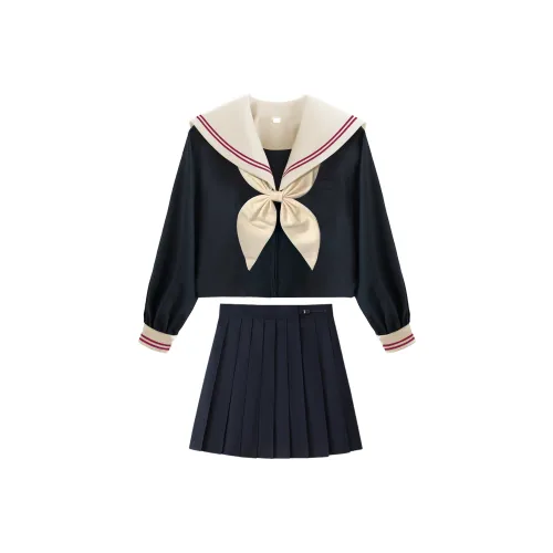 SHENBEI JK Комплект с юбкой Женские Черный