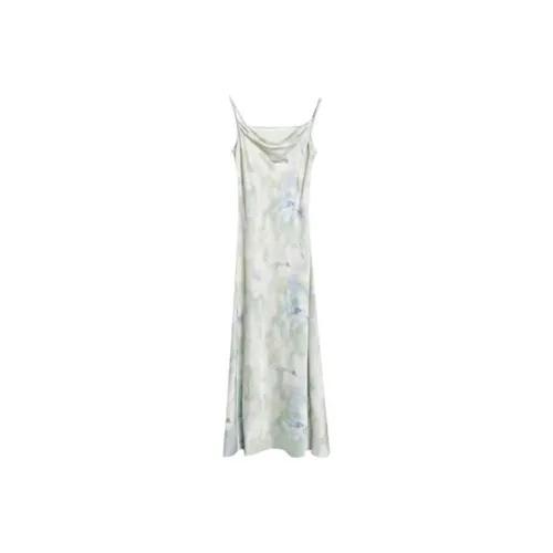 ETSE Slip Платье Женское Мятно-Зеленое