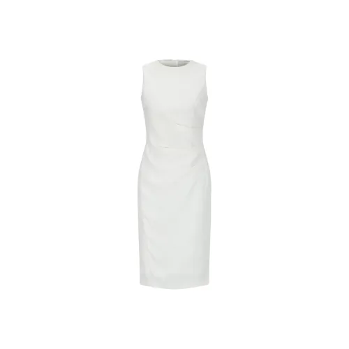 ONE SHALLOW Без рукавов Платье Женское Белое