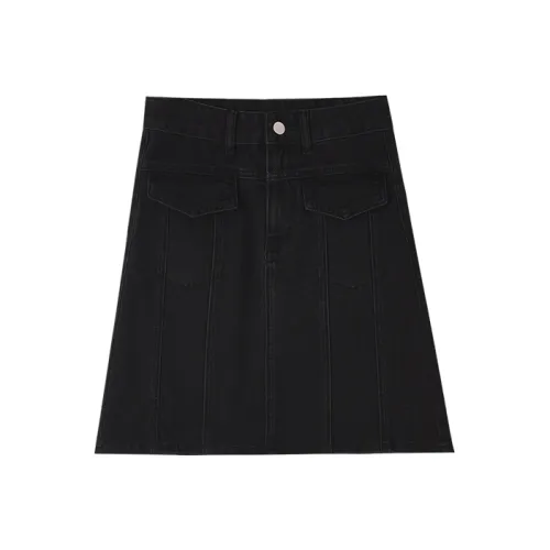 HIPPIEMISS Джинсовые короткие юбки Женские Черный