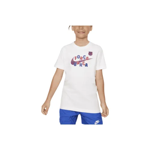 nike F.C. Барселона Талисман T Рубашка Белый Детский