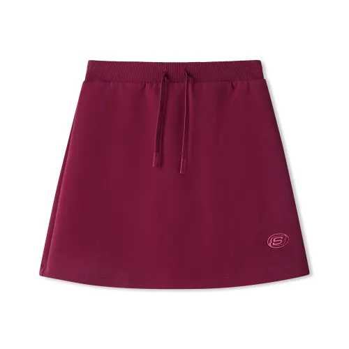 Skechers Повседневные короткие юбки Женские Виноградный Красный