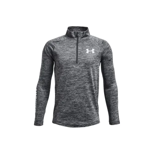 Under Armour Big Logo T-Shirt Детская одежда Tech™ Big Logo ½ Zip Темно-серый Детский