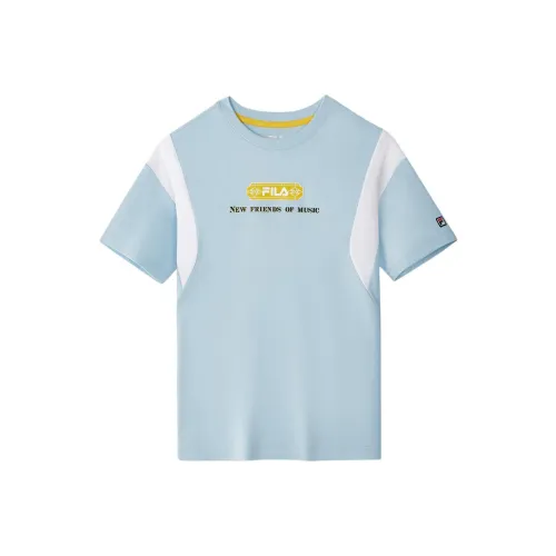 FILA KIDS T-рубашка Светлый Кремовый Синий