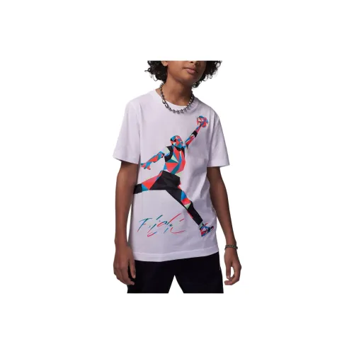 Джордан T Рубашка Jumpman Heirloom Белый Детский