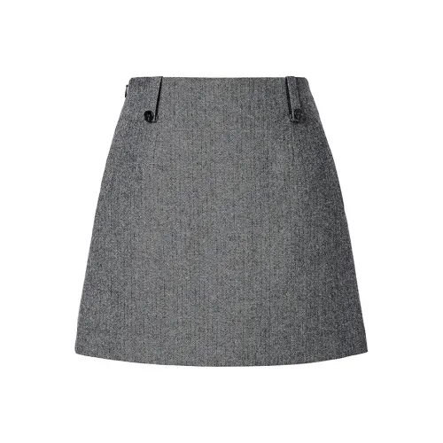 Hopeshow Повседневные короткие юбки Женские Черный