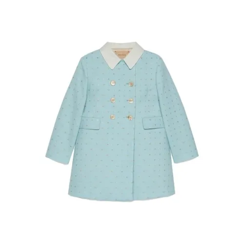 GUCCI Blue Kids Шерстяное пальто