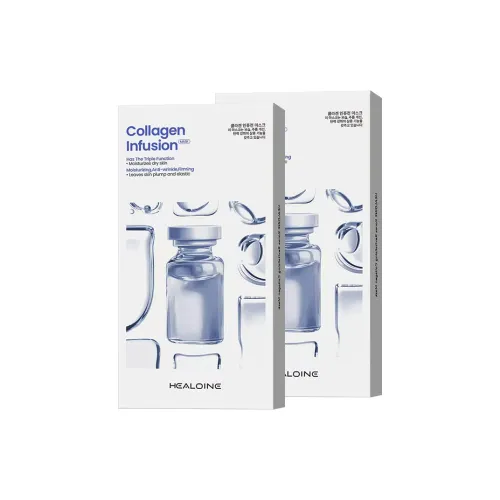 HEALOINE Dewy Коллаген Яичный Белый Внедряемые Маски для лица Уменьшение морщин Укрепление и Увлажнение Нормальная кожа