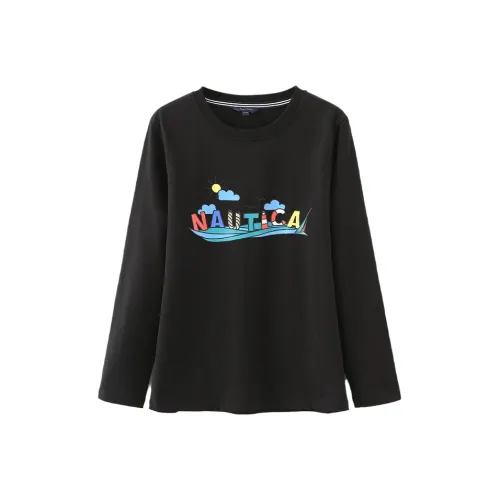 NAUTICA Длинный рукав Т-рубашка Детская Черная