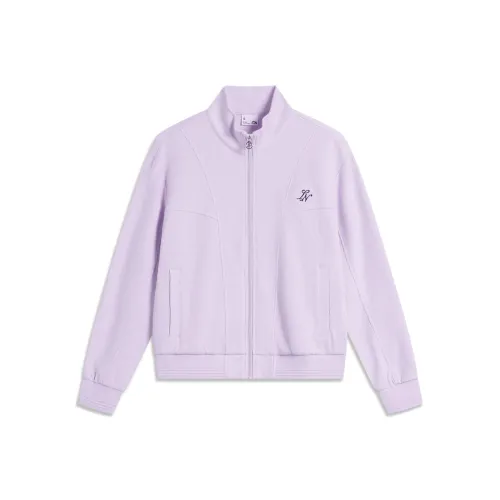 LINING YOUNG Толстовка Светлый Элегантный Фиолетовый Подростки