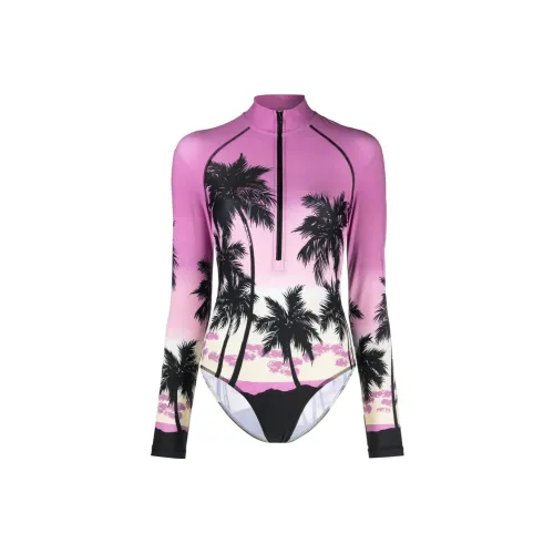 PALM ANGELS Фиолетовый Женские Ван-Пис Купальники