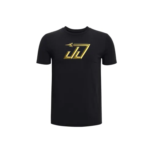 Under Armour T-рубашка Детская одежда Justin Jefferson Черная Детская