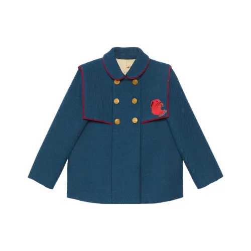 GUCCI Пальто Chinese New Year SS23 Темно-синий Детский