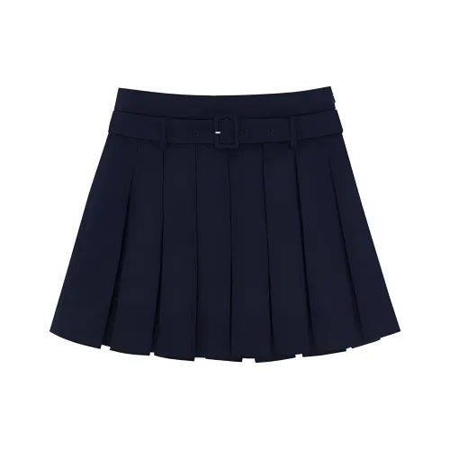 SHUSHUTONG Повседневная короткая юбка женская темно-синяя