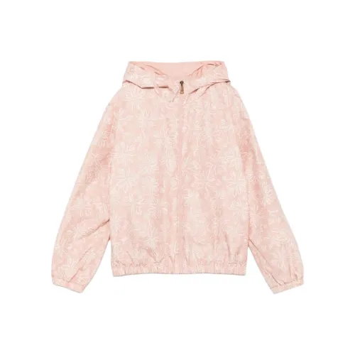Moncler Куртки и Пальто Розовые Детские