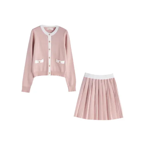 Tonlion Pink Женские Комплекты с Юбкой