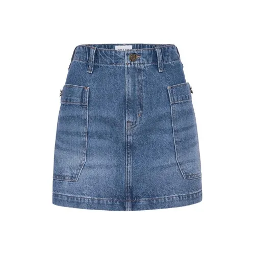 Рамка SS24 Джинсовые короткие юбки Женские Синий