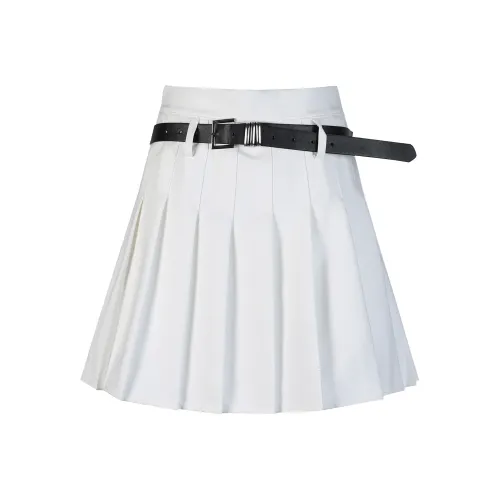 Wen Shan Повседневные короткие юбки Женские Белые