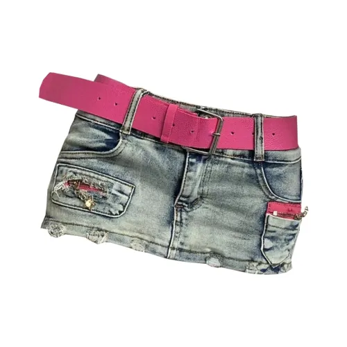 Concubine Zhu Джинсовые шорты Женские Blue