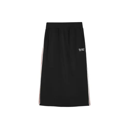 Skechers Повседневный Длинный Юбка Женские Черный