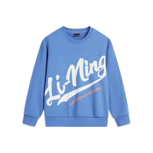 LINING YOUNG Толстовка Sports Life Collection Rowing Синий Подростки