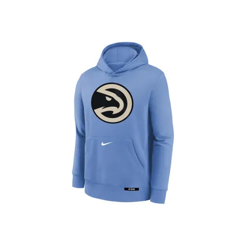 Nike x NBA Свитшот Atlanta HawksClub FW24 Мужество Синий Подростки
