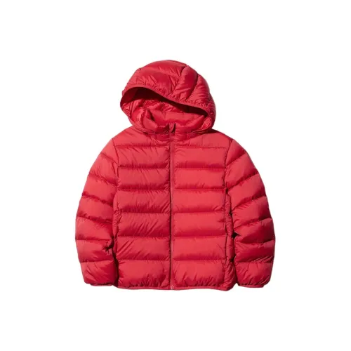 UNIQLO Пуховик Кораллово-красный Детский
