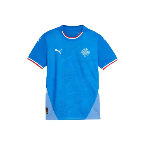 PUMA Iceland 2024 Юноша Дом FOOTBALL JERSEY T Рубашка Speed Синий PUMA Белый Дети Возраст 3-7 лет