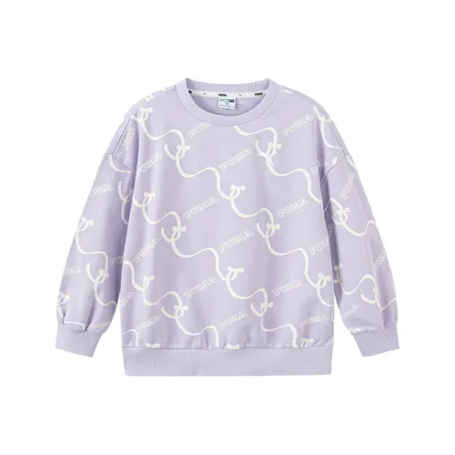 PUMA Толстовка Sportstyle Collection Graphic Фиолетово-белый Тон Дети 3-7 лет