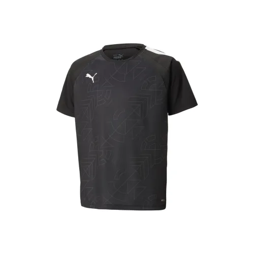 PUMA SQUAD T-рубашка тренировочная с принтом TeamLIGA черная детская
