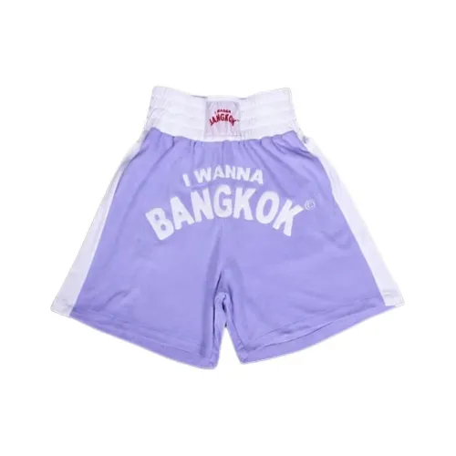 IWANNABANGKOK Фиолетовые Унисекс Повседневные шорты