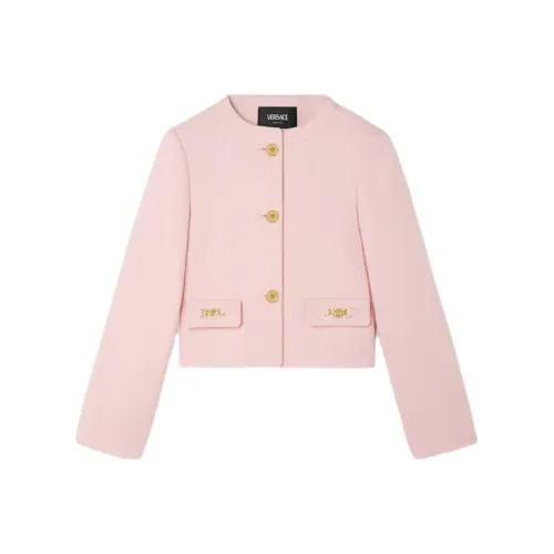 VERSACE Куртки и Пальто Осенний 2024 Светло-розовый Красный Детский