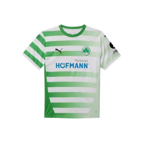 PUMA Greuther Fürth T-Shirt Белый Tough Зеленый Свежий Мятно-зеленый Подростки