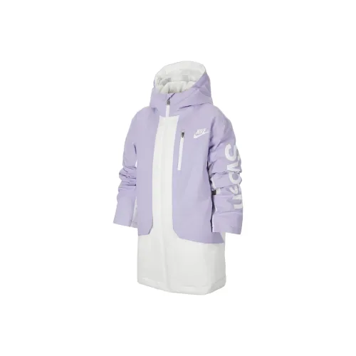 nike Куртки Пальто Гортензия Фиолетовый Подростки