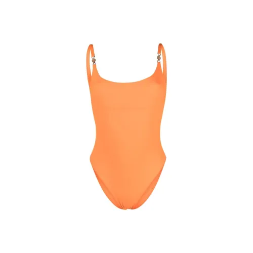 VERSACE Апельсиновые Женские Ван-Пис Купальники